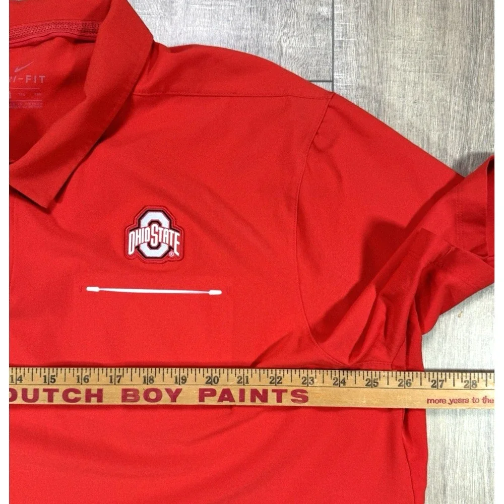 Ohio State Buckeyes Shirt Polo Mens 2XL Nike Dri Fit On Field Golf NCAA Football